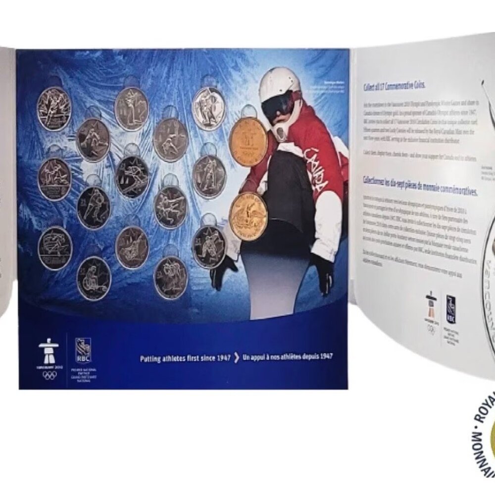 VANCOUVER 2010 Olympic Coin Set - RBC - Royal Canadian Mint